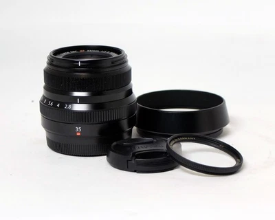 Lente gran angular Fujifilm Fujinon XF Super EBC 35 mm 1:2 R WR 43 mm filtro B+W 007 Foto 1 de 3