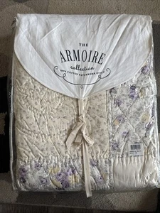 Vintage The Armoire Collection Cotton Veronica Purple Patchwork Quilt-Full/Queen - Picture 1 of 5
