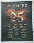 Westlife World Tour Dates 2026 Ad Newspaper Advert Poster 14x11” Large - ROLLED