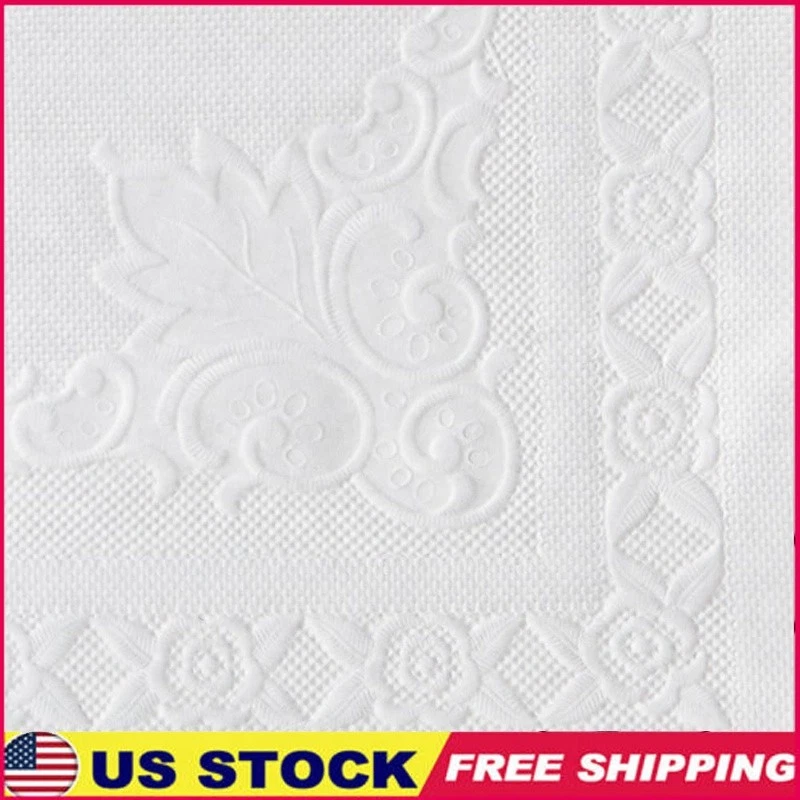 Elegantes fundas de mesa de papel desechables protección de eventos de inauguración de casa de Navidad Foto 1 de 4