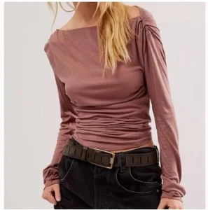 Free People Intimately The Night We Met Long Sleeve Mauve Pink Size XS NWT - Picture 1 of 5