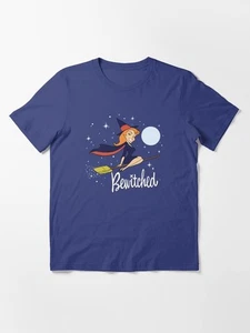 Bewitched Broom Sticker Mask S to 5XL Made in the USA T-Shirt - Picture 1 of 3