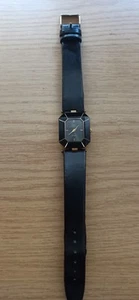 Carlo Cantinaro Quartz Damenuhr Schwarz & Goldfarbige Damen Armbanduhr - Bild 1 von 4