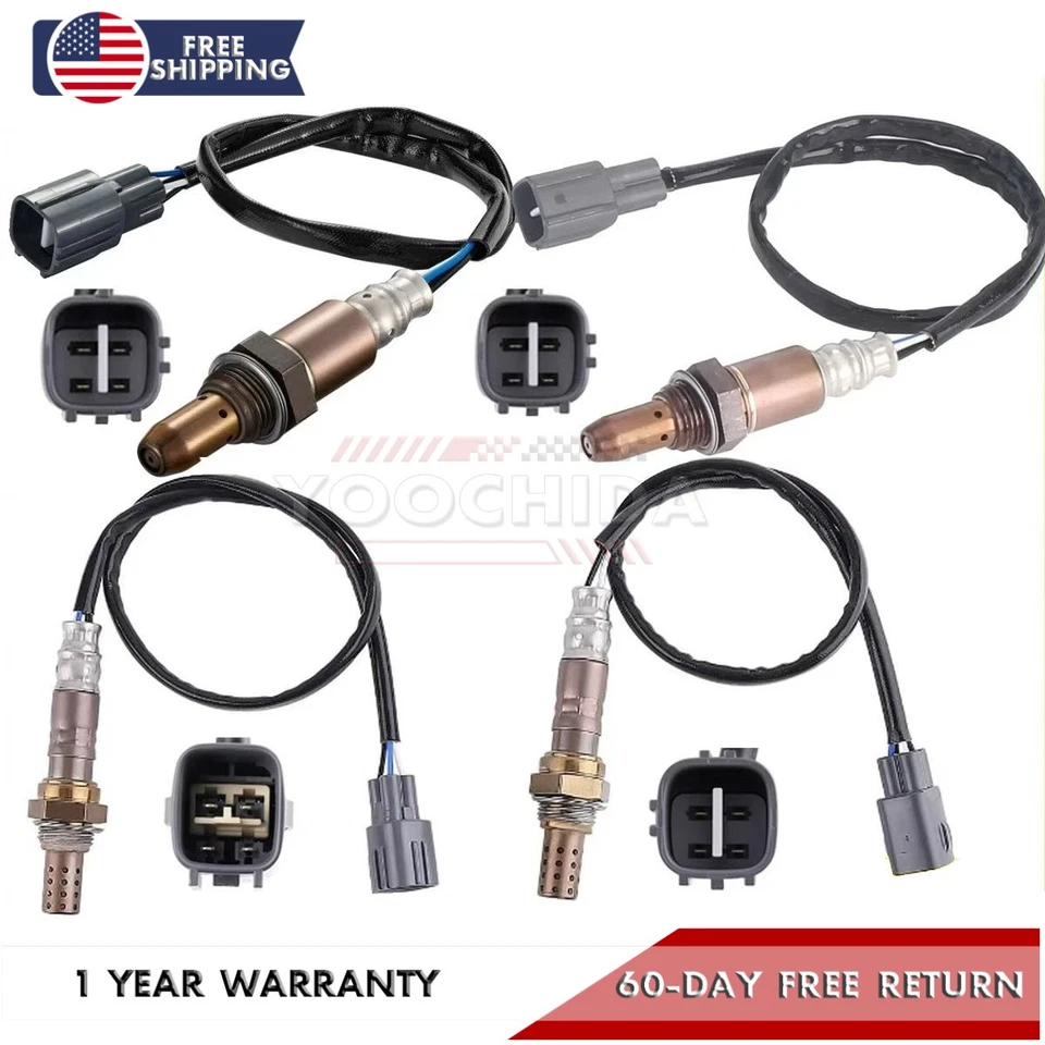 4PCS Up+Downstream Oxygen Sensor For 2007-2011 Toyota Camry Lexus ES350 V6 3.5L Foto 1 de 4