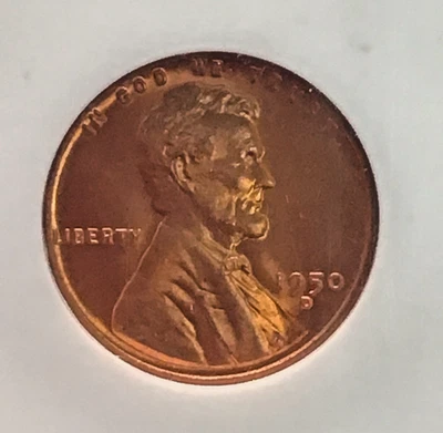 NGC MS66 RD ~ 1950-D LINCOLN CENT  ~ NICE DETAILS!! - Image 1 of 4