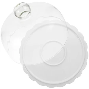 Vassoio Espositore Per Dessert Piatto Da Alzata Dolci Con Coperchio Cupola - Foto 1 di 12