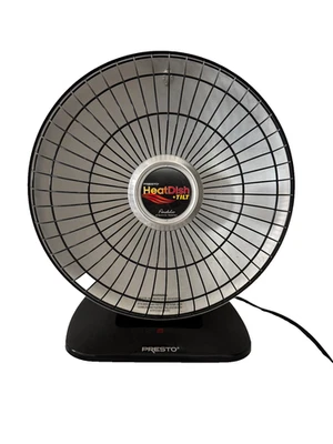 Presto Heat Dish Tilt Parabolic Electric Heater 18" wide 10" deep 19" high (GD) - Image 1 of 4