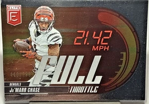 JA'MARR CHASE 2025 Panini Donruss Elite #/799 FULL THROTTLE SP BENGALS - Foto 1 di 4