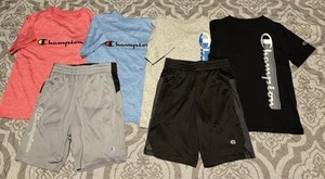 Champion Boys 6 Piece Active Set, Shorts & T-shirt, Size 7/8 - Picture 1 of 4