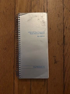 Cray Research UNICOS User Commands Ready Reference Manual Supercomputer - Afbeelding 1 van 2