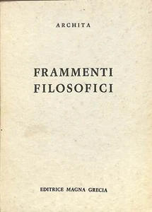 Philosophische Fragmente, Archita, Magna Grecia, 1965 - Bild 1 von 1