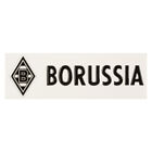 VfL Borussia Mnchengladbach Kunstharzaufkleber schwarz „Raute+Borussia"