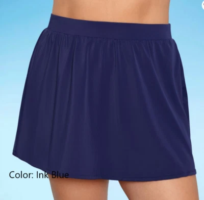 Falda de baño Trimshaper Plus para mujer talla grande: 22 W color: azul tinta Foto 1 de 4