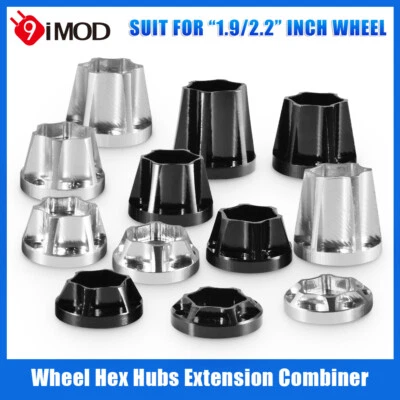 RC Wheel Hex Hubs Extension Combiner 6/9/12/15/18/22mm for 1.9" 2.2" Wheel Rims - Photo 1/4
