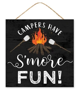 Campers have S'more fun sign, camping, camping sign, Smores, wreath center - Picture 1 of 2