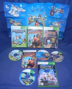 Xbox 360; Banjo-Kazooie Nuts & Bolts, Minecraft, Adventure Time, Minecraft Story - Picture 1 of 6
