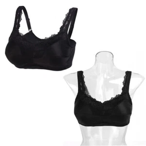Mastectomy Bra Pocket Bra Breast Forms Soft Lace Bra Enhancer Pads Prosthesis - Picture 1 of 14