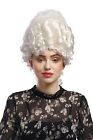 Wig Ladies Carnival Historical Baroque White Marie Antoinette Bouffant Noble