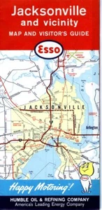 1962 Esso Road Map: Jacksonville NOS - Picture 1 of 1