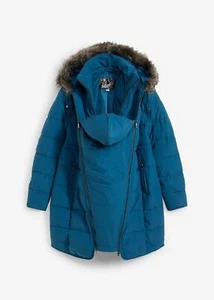 3-in-1 warm wattierte Umstands- und Tragejacke Gr 42 Blaupetrol Winter-Jacke Neu - Bild 1 von 1