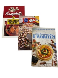 3 seltene verwöhnte Koch Rezept Kochbücher 1992 - 1995 Campbell's Pillsbury Sammler - Bild 1 von 12