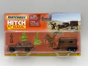 Matchbox Hitch N’ Haul 1988 Jeep Wagoneer/MBX Pony Trailer - Picture 1 of 4