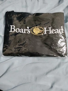 Boar's Head Apron Gold Logo White Lettering Black Fabric New & Never Opened - Picture 1 of 5