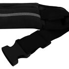 (black)Chanme Sport Pouch Reflective Adjustable Elastic Belt Breathable 3