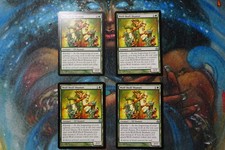 MTG - 4 x Wolf-Skull Shaman (a playset) - Morningtide ORIGINAL - Ex/NM Condition