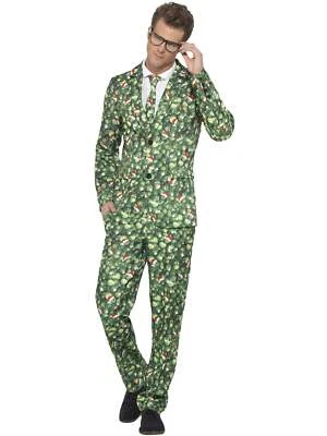 Brussel Sprout Suit Christmas Vegtable Halloween Fancy Dress Costume Suit - image 1 of 4