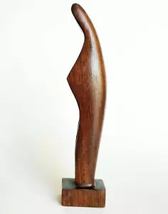 Mid Century Modern 11" Abstract Virgin Mary Madonna Wood Wooden Statue Sculpture - Picture 1 of 12