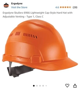 Ergodyne Skullerz 8966 Vented Hard Hat Lightweight Cap Style Adjustable - Picture 1 of 4