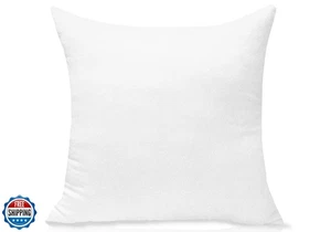 JIEITIVE Throw Pillow Inserts Hypoallergenic Premium Pillow Stuffer Square Fo - Picture 1 of 5