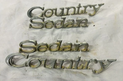 1973 Ford страны седан сценарий эмблема OEM винтажный универсал с обеих сторон - Изображение 1 из 2