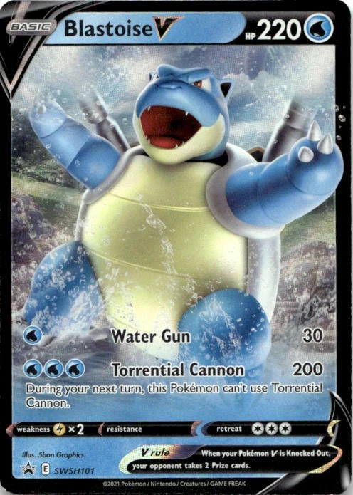SWSH: Sword & Shield Promo Cards #SWSH101 Blastoise V - Image 1 of 2