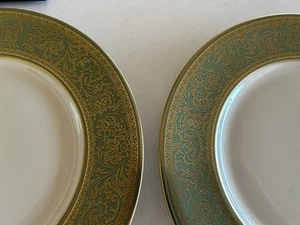 Vintage Krone Renaissance Franziskaner Porzellan Salatteller 8,25" 4 Stck. Gold Filigran - Bild 1 von 4