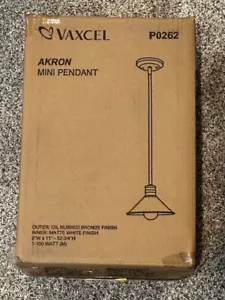 3 Vaxcel Akron Mini Pendant Ceiling Lights - Steel/Glass 60W P0262 - Picture 1 of 1