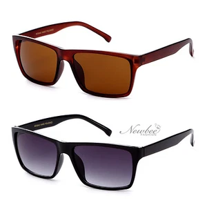 Occhiali da sole unisex semplici retrò stile classico Justin montatura sottile lenti quadrate - Foto 1 di 6