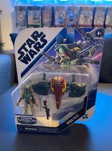 Figura de acción Star Wars Mission Fleet Boba Fett 2,5" con vehículo E9600 - Imagen 1 de 7
