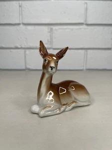 Vintage Woodland Deer Ceramic Figurine Forest Wildlife Marked 7779 German? - Picture 1 of 9