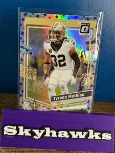 NFL 2023 Donruss Optic Blue Stars Prizm - Tyrann Mathieu SP #140, SAINTS - Foto 1 di 4
