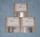VINTAGE MICROSOFT PUBLISHER FLOPPY DISK 3 DISK SET 1991-1993 (1.44 MB) VER. 20