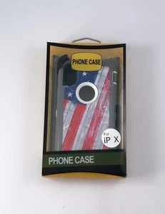 For iPhone X/XS USA FLAG Case Cover {Belt Clip fits box Defender} - Picture 1 of 3