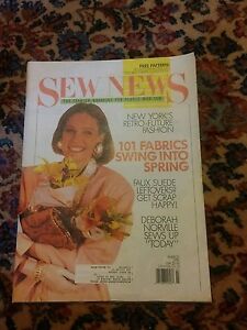 009 Vintage March 1991  SEW NEWS MAGAZINE FOR PEOPLE WHO SEW