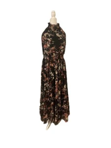Just…Taylor, Sleeveless, turtle-neck, ankle length, floral dress, key-hole back - Picture 1 of 2