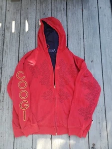 Vtg COOGI Full Zip Hoodie Mens Embroidered Jacket Size XXL Rare - Picture 1 of 16