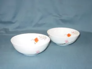 Lenox Chirp All Purpose Bowls 6.5" Floral Simply Fine Bone China 2 pc. lot - Picture 1 of 2