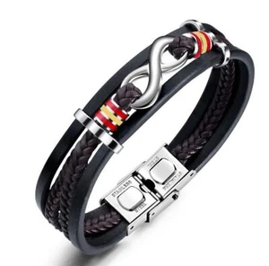 Pulsera España Hombre - Pulsera Bandera España - Pulsera Hombre Cuero - Regalo O - Imagen 1 de 8
