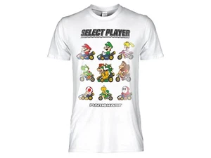 T-shirt Super Mario Kart Maglia 100% Cotone a Maniche Corte Bambino - Foto 1 di 1