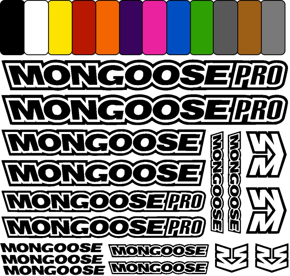 STICKERMASCHINE mongoose pro aufkleber sticker fahrrad bicycle